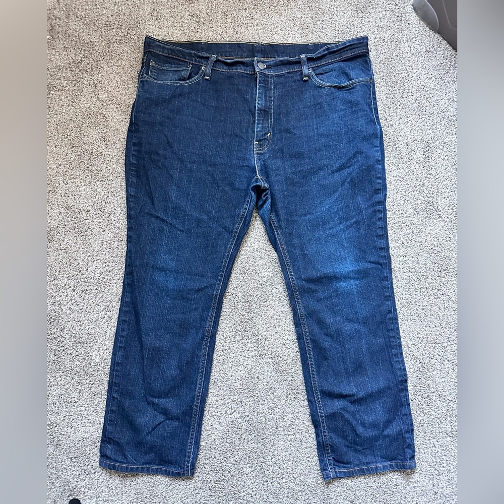 Levi Strauss & Co dark blue straight jeans w44/L30 a4